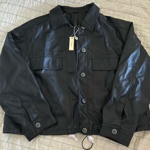 Vegan leather jacket